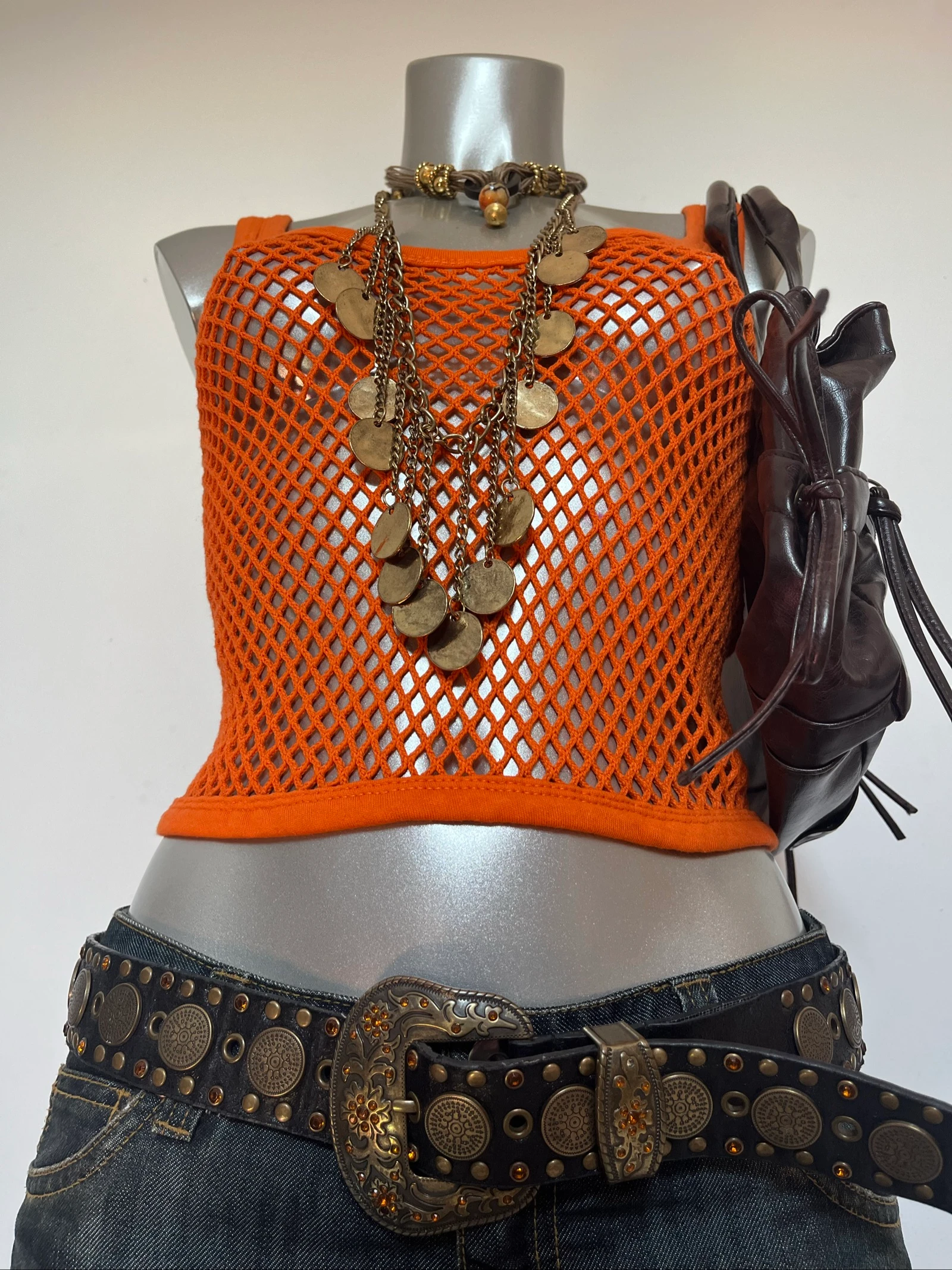 Top ajouré Y2K🧡2000s top vintage – photo 3